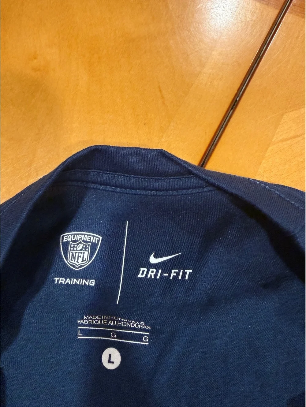 Nike Dri-FIT Denver Broncos NFL Training Shirt Men’s Large Blue Short Sleeve